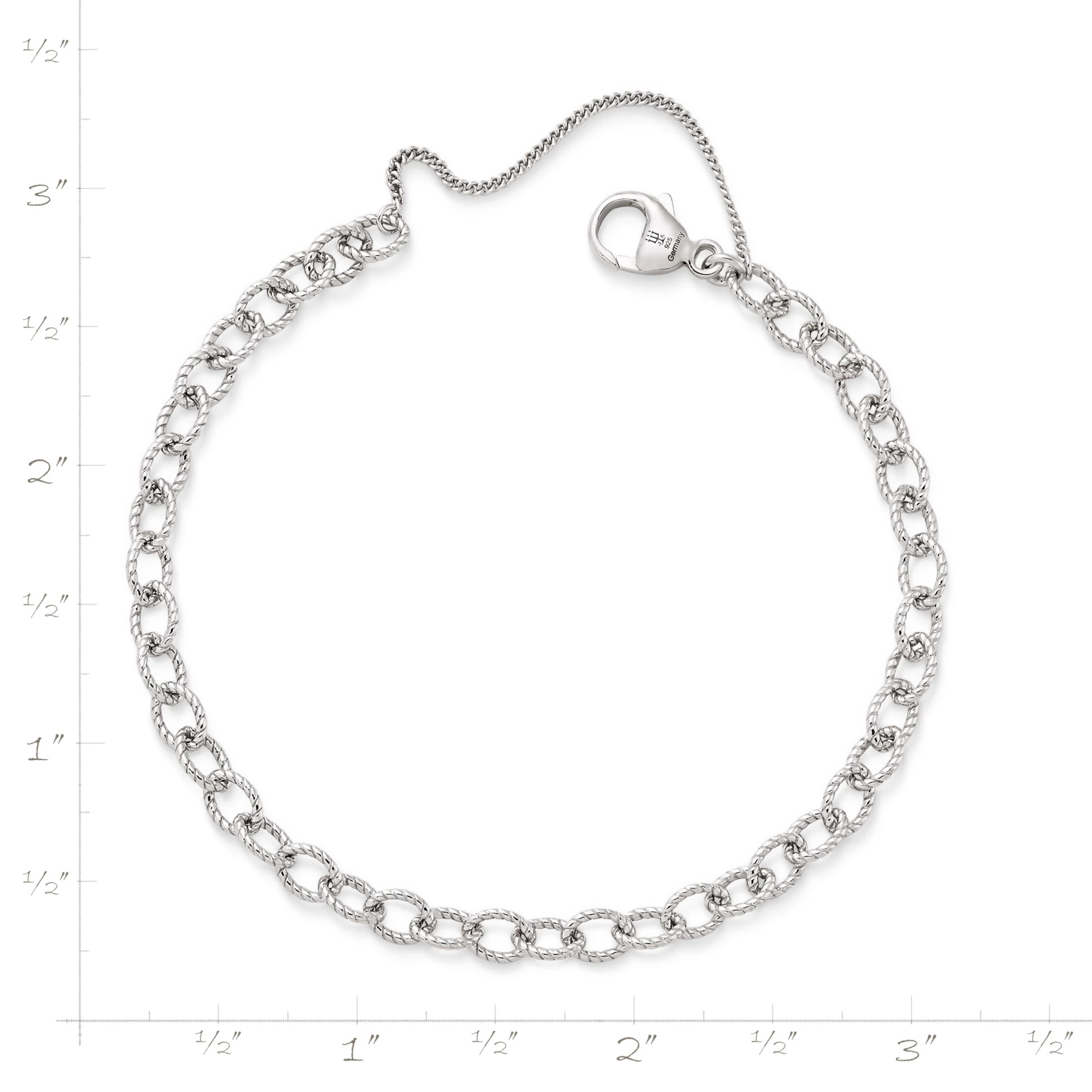 Twisted Wire Cable Charm Bracelet - Image 2