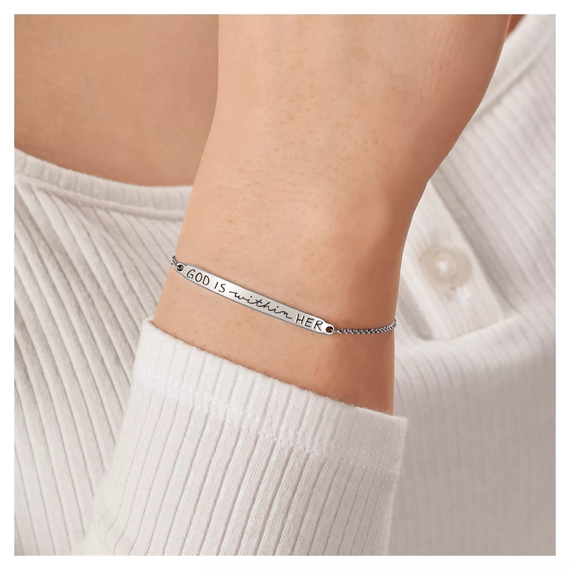 God is Within Her Slider Bracelet - Image 5