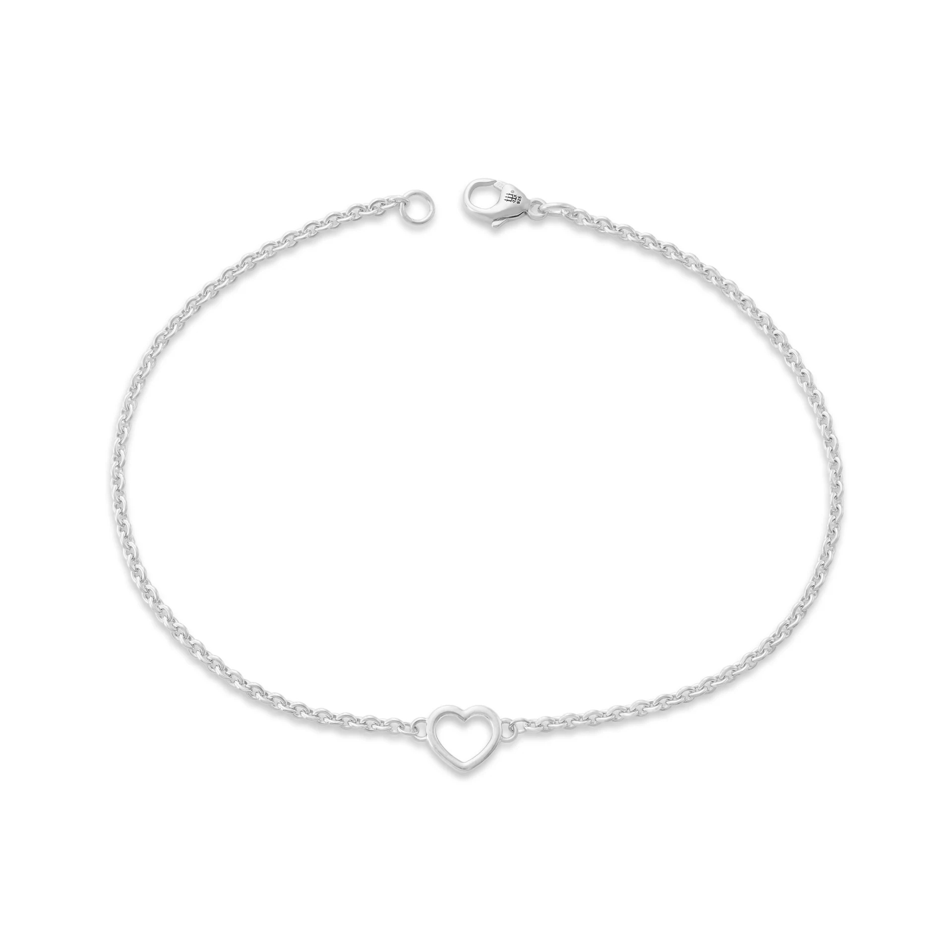 Heart Station Charm Anklet