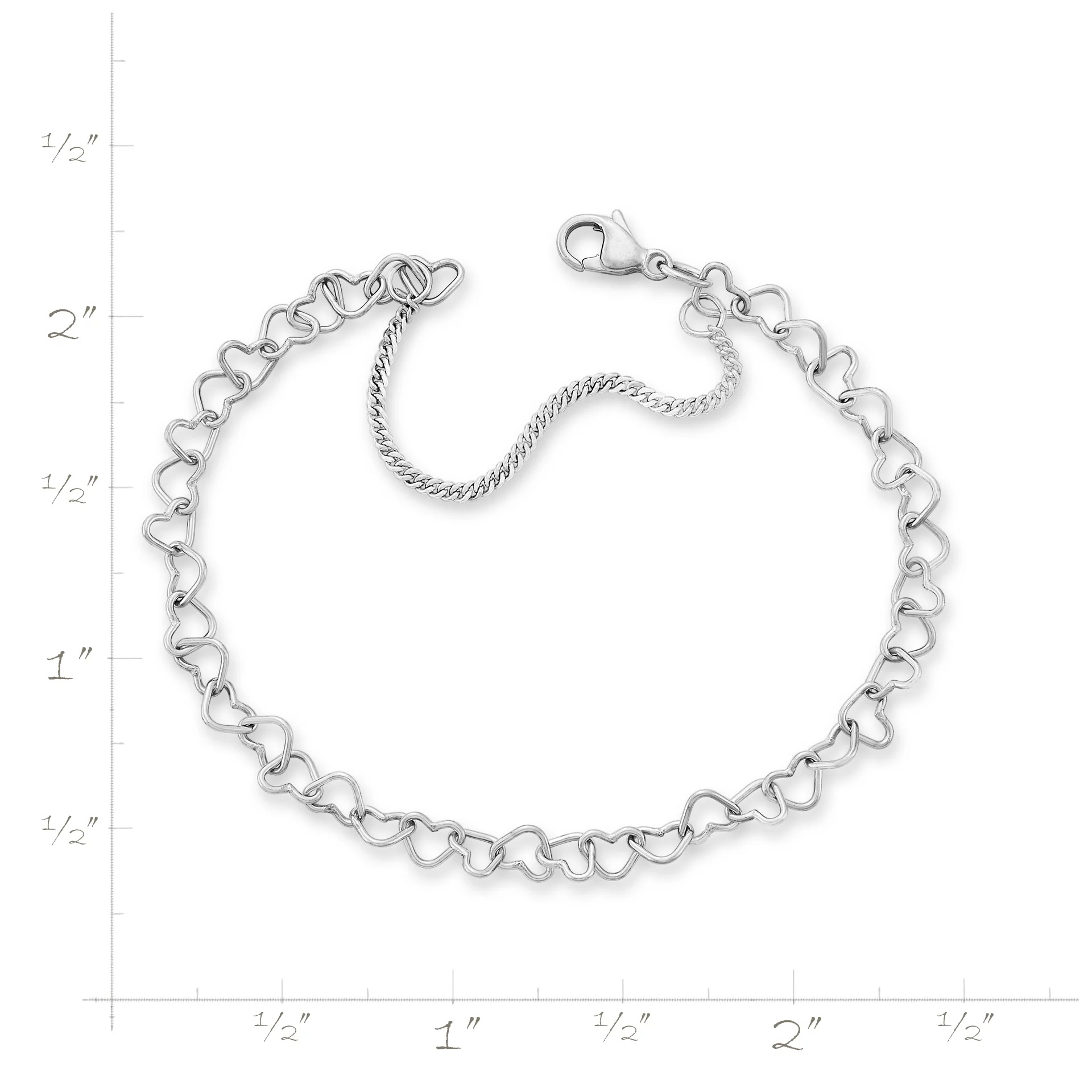 Light Connected Hearts Charm Bracelet - Image 4