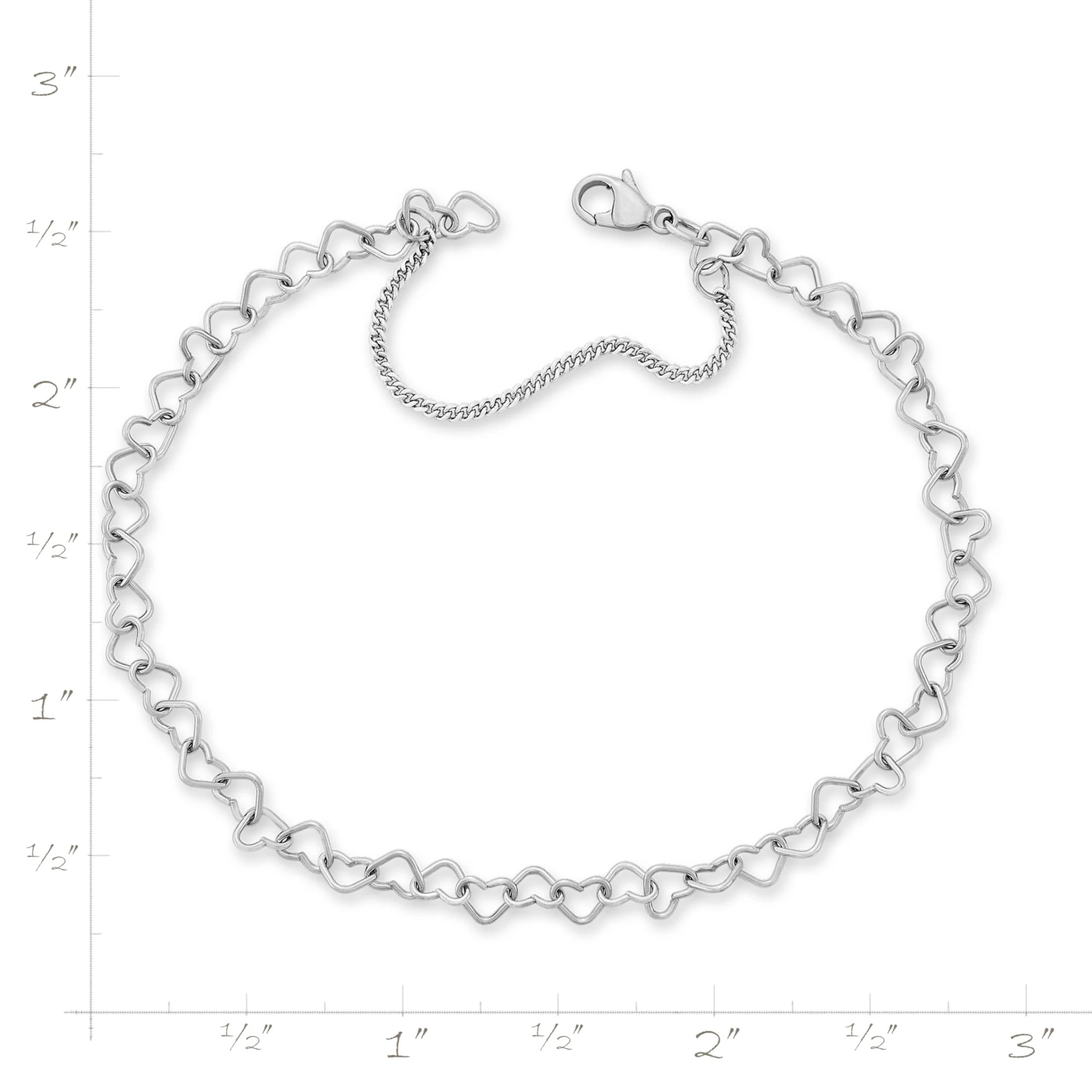 Light Connected Hearts Charm Bracelet - Image 4