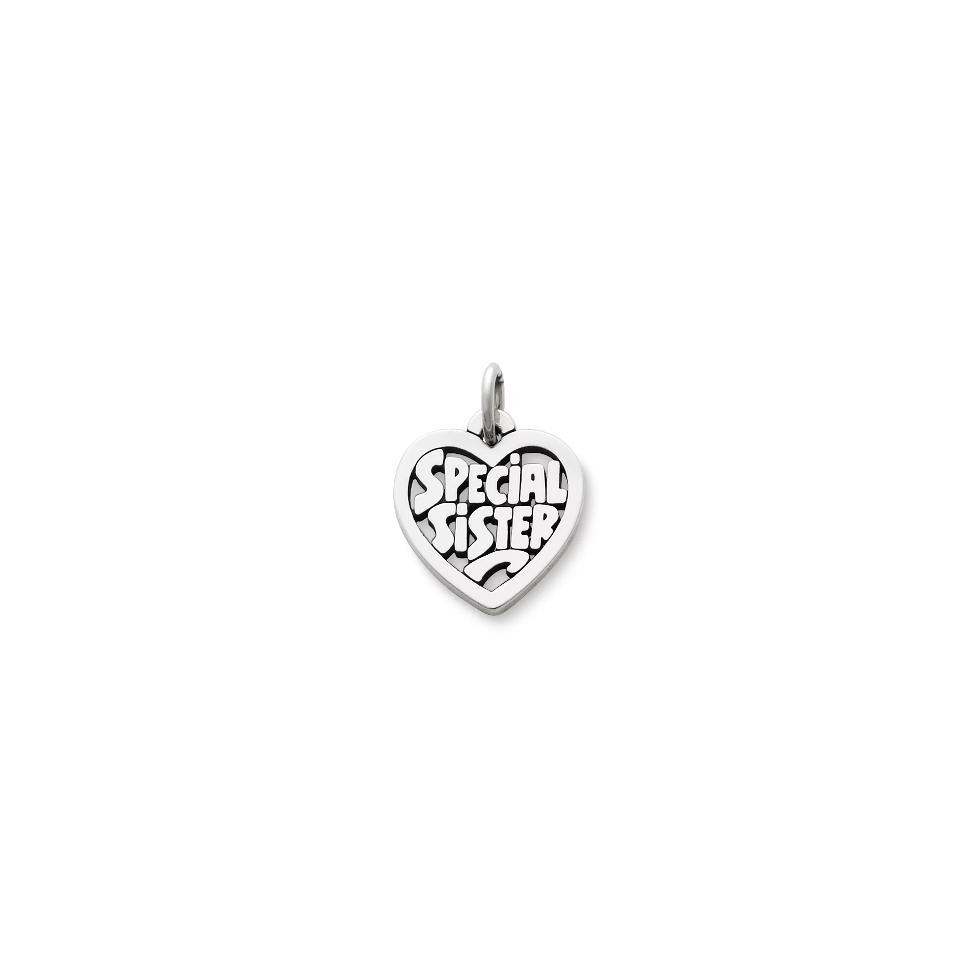Special Sister Heart Charm