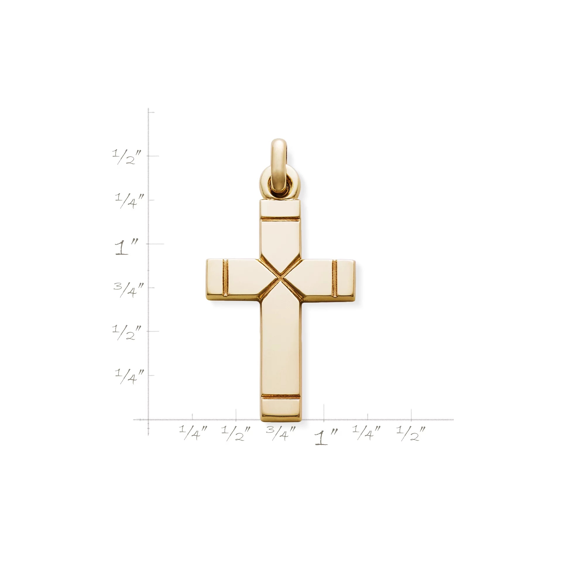 Plain Latin Cross Pendant - Image 2