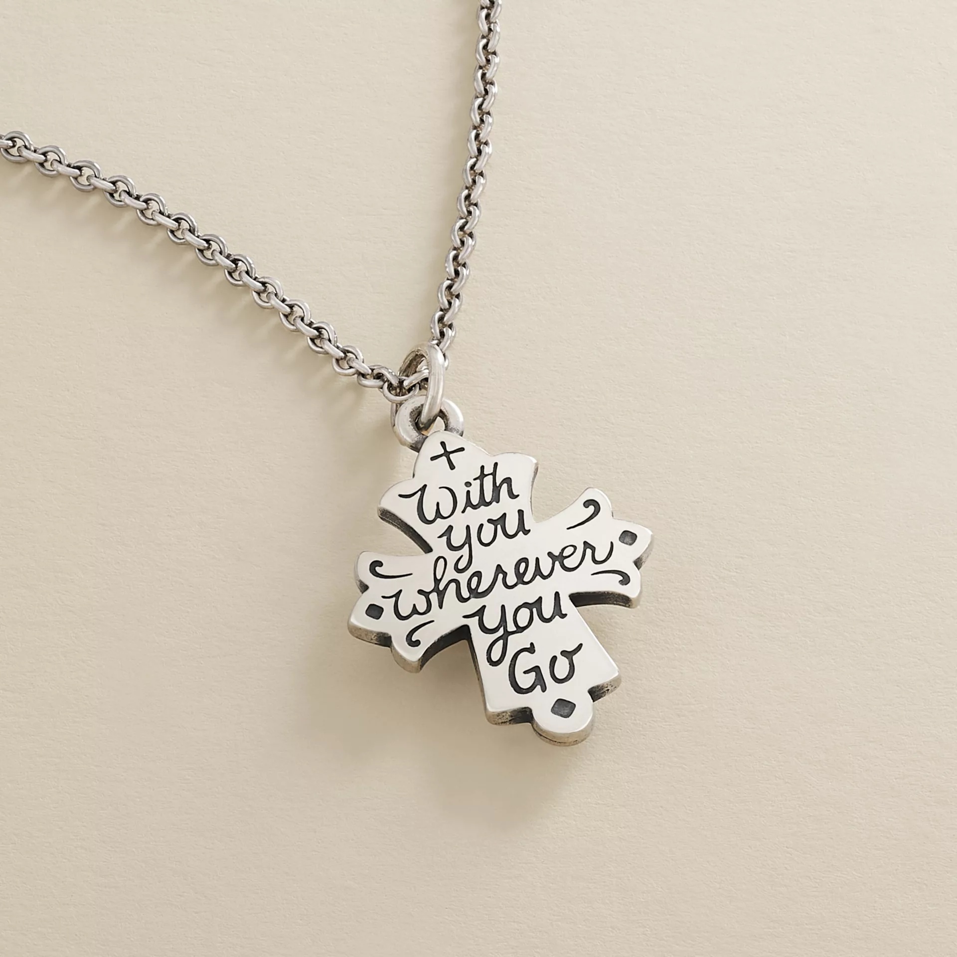 With You Wherever You Go Cross Charm - Image 2
