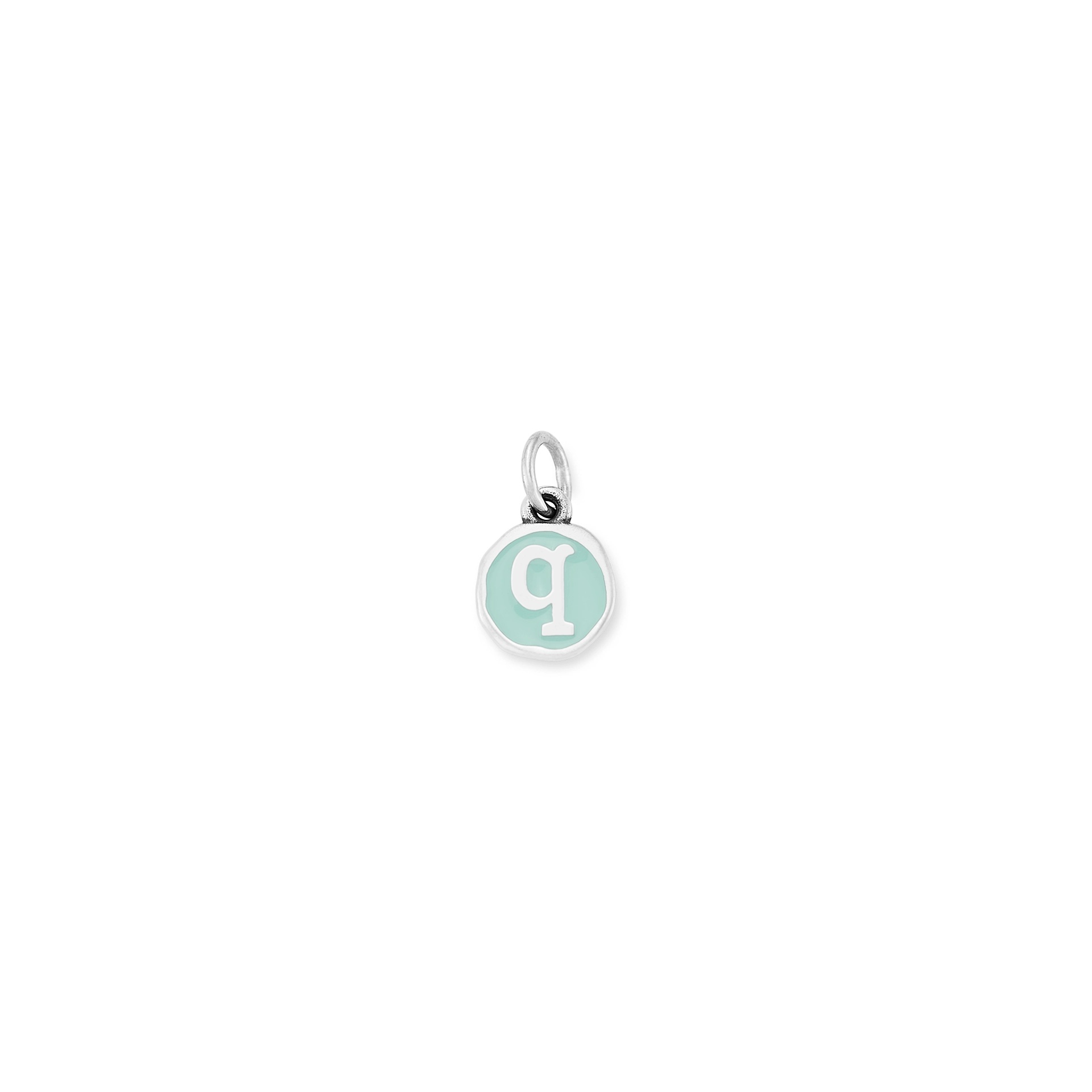 Enamel Initial Disc Charm
