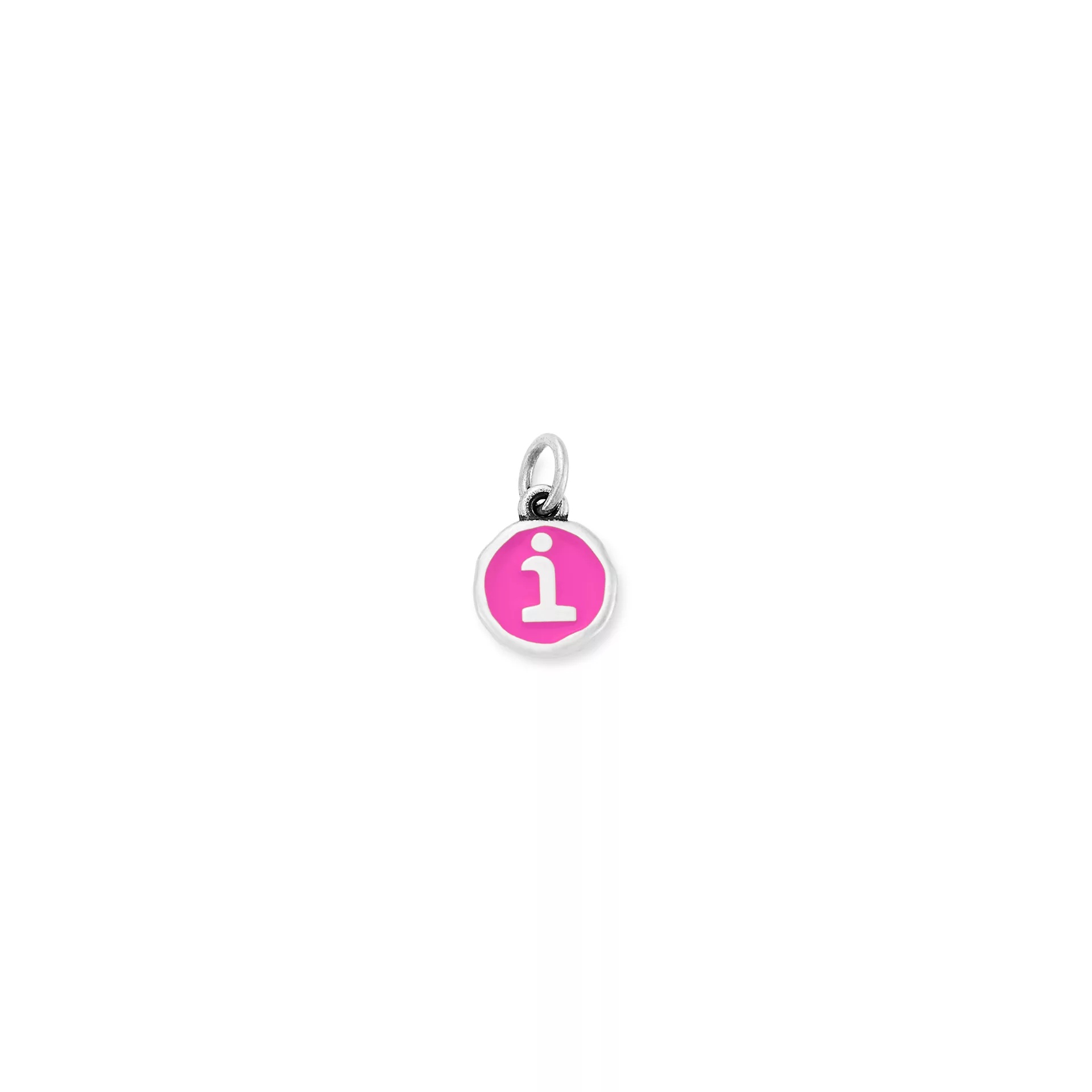 Enamel Initial Disc Charm