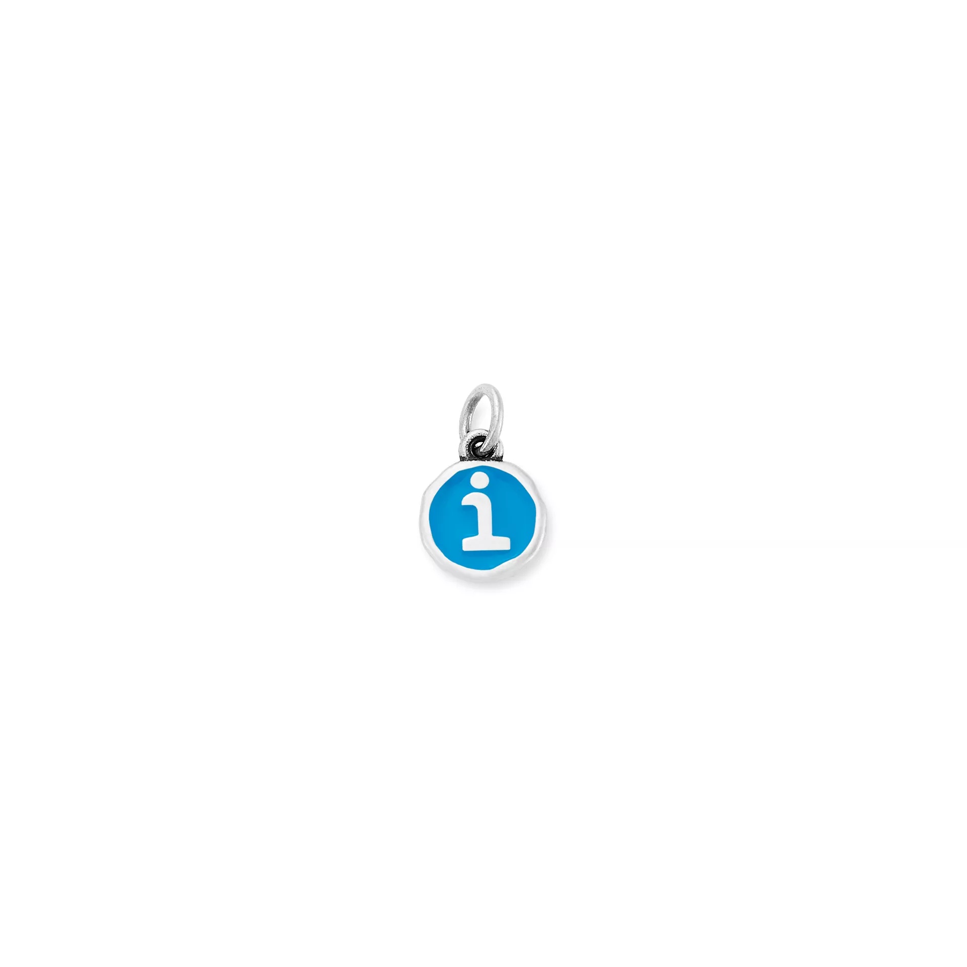 Enamel Initial Disc Charm
