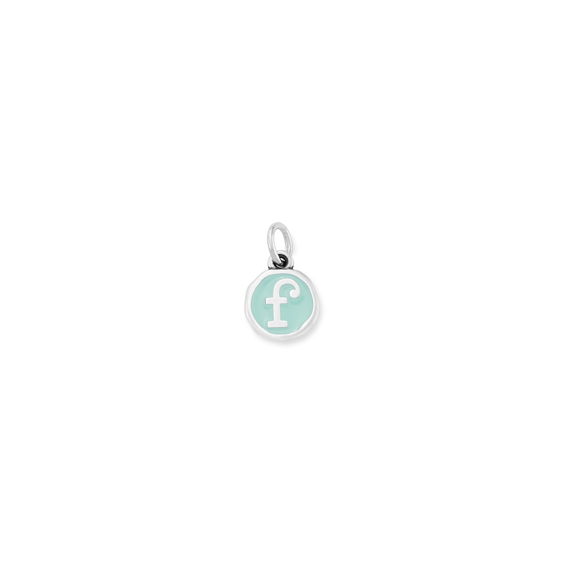 Enamel Initial Disc Charm