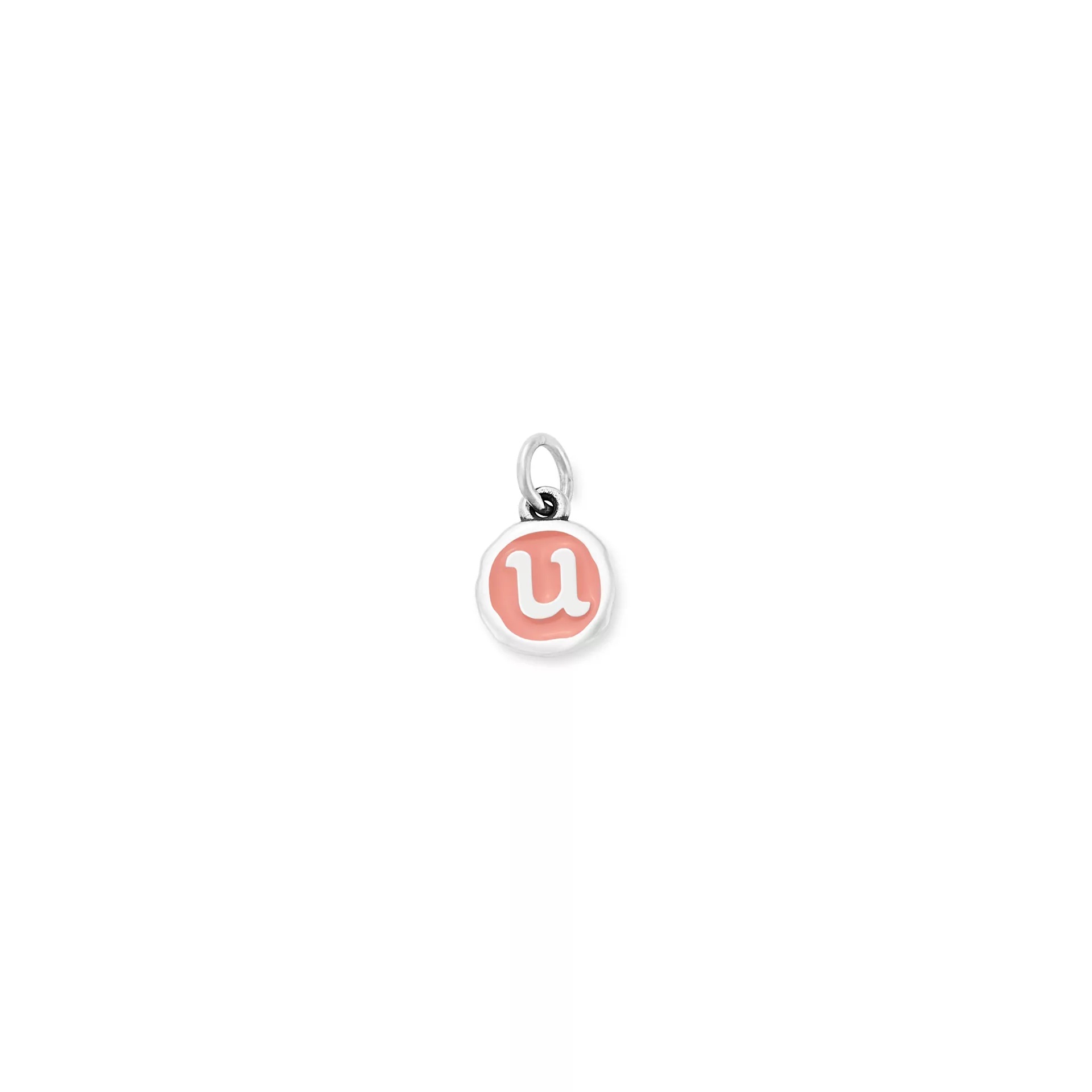 Enamel Initial Disc Charm