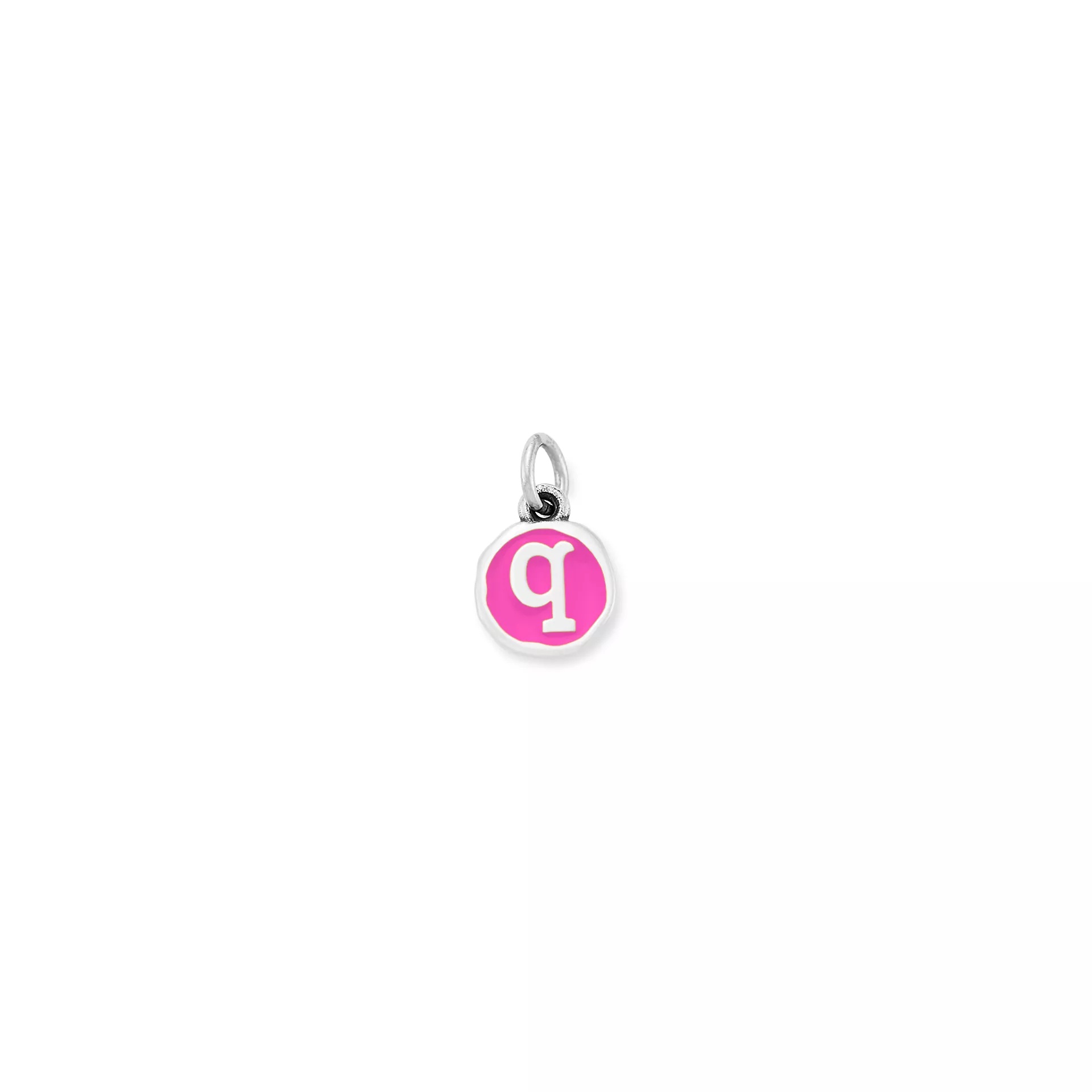 Enamel Initial Disc Charm