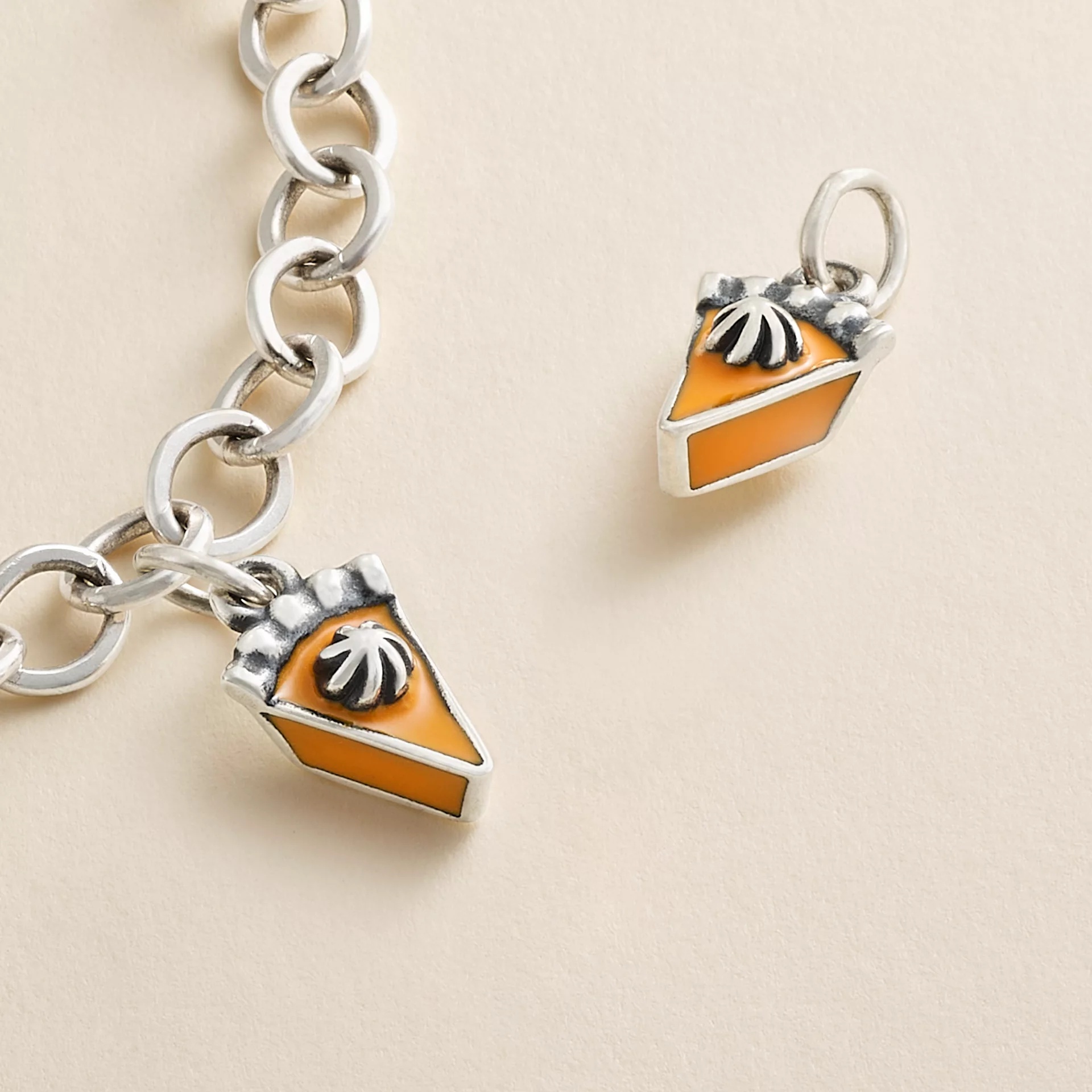 Enamel Pumpkin Pie Charm - Image 2