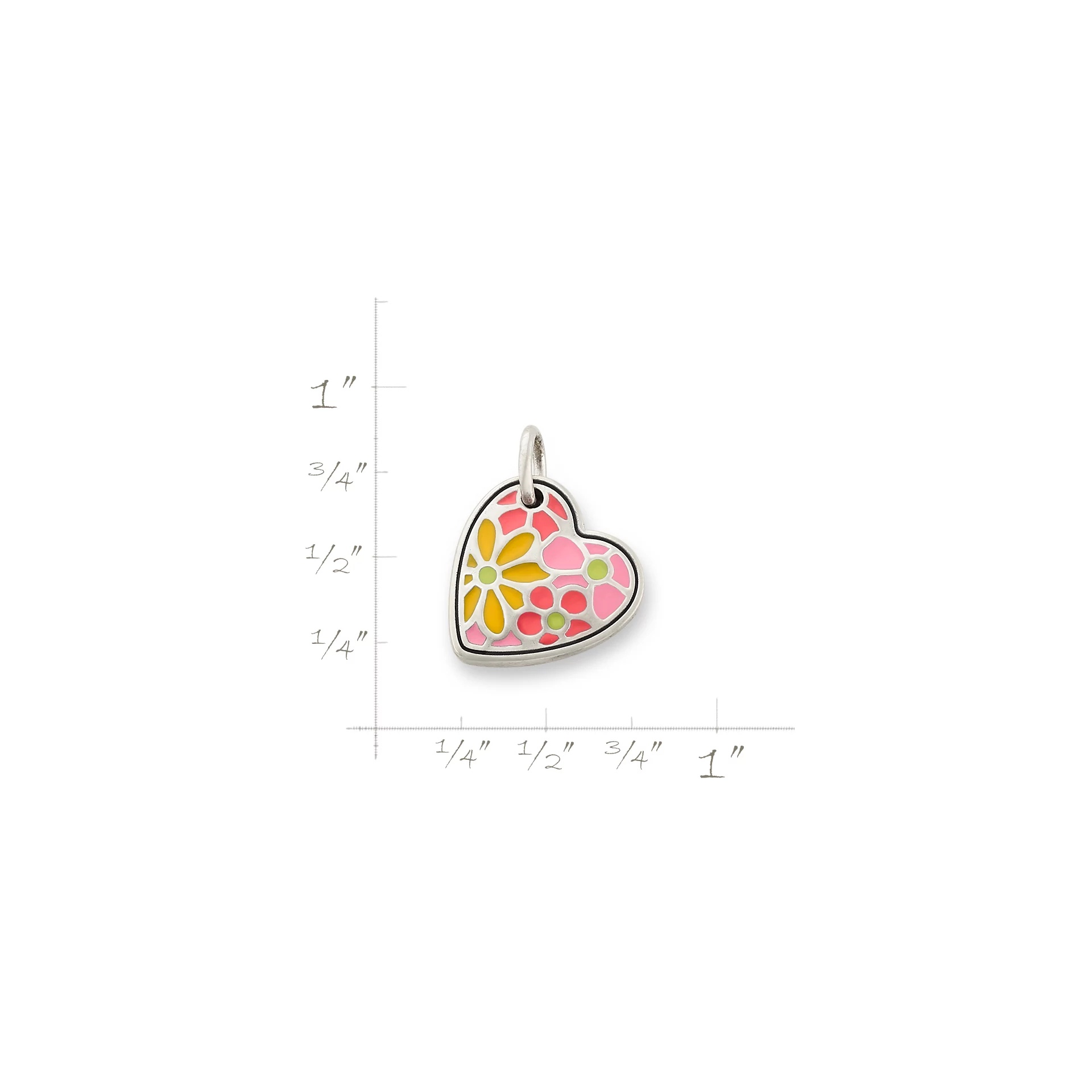 Enamel Groovy Heart Charm - Image 5