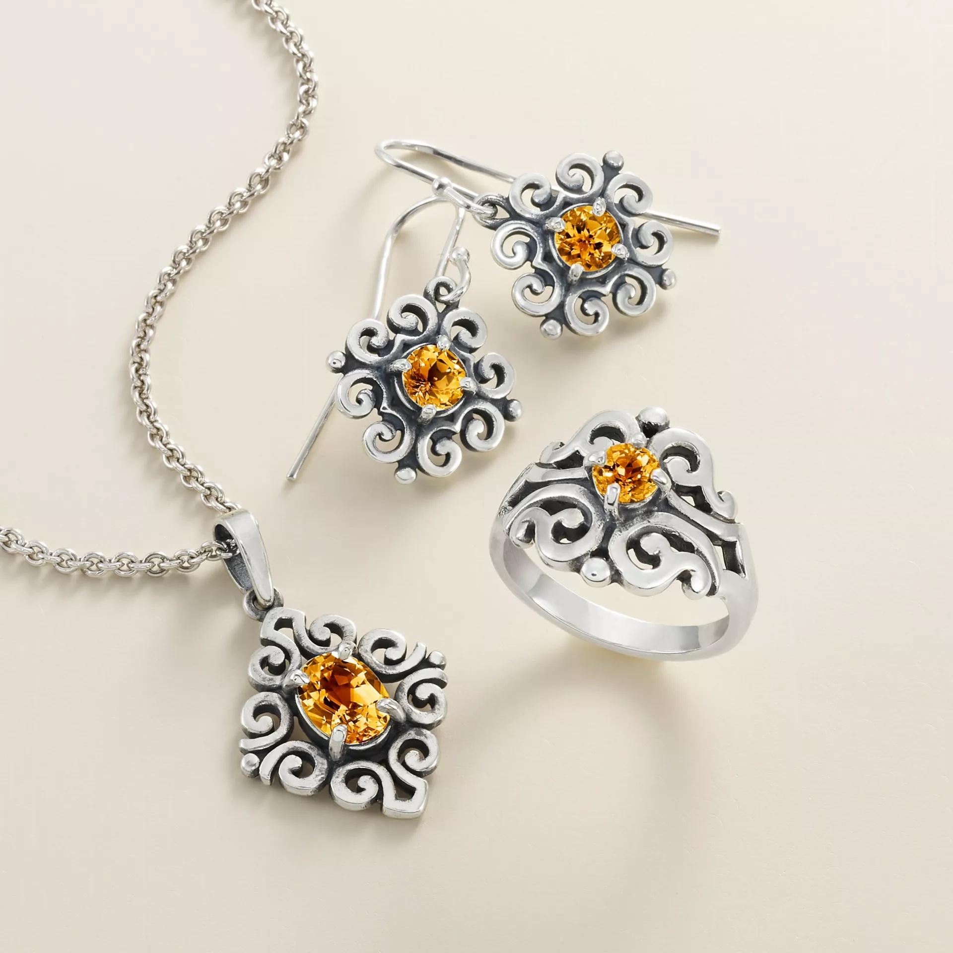 Spanish Lace Birthstone Pendant - Image 2