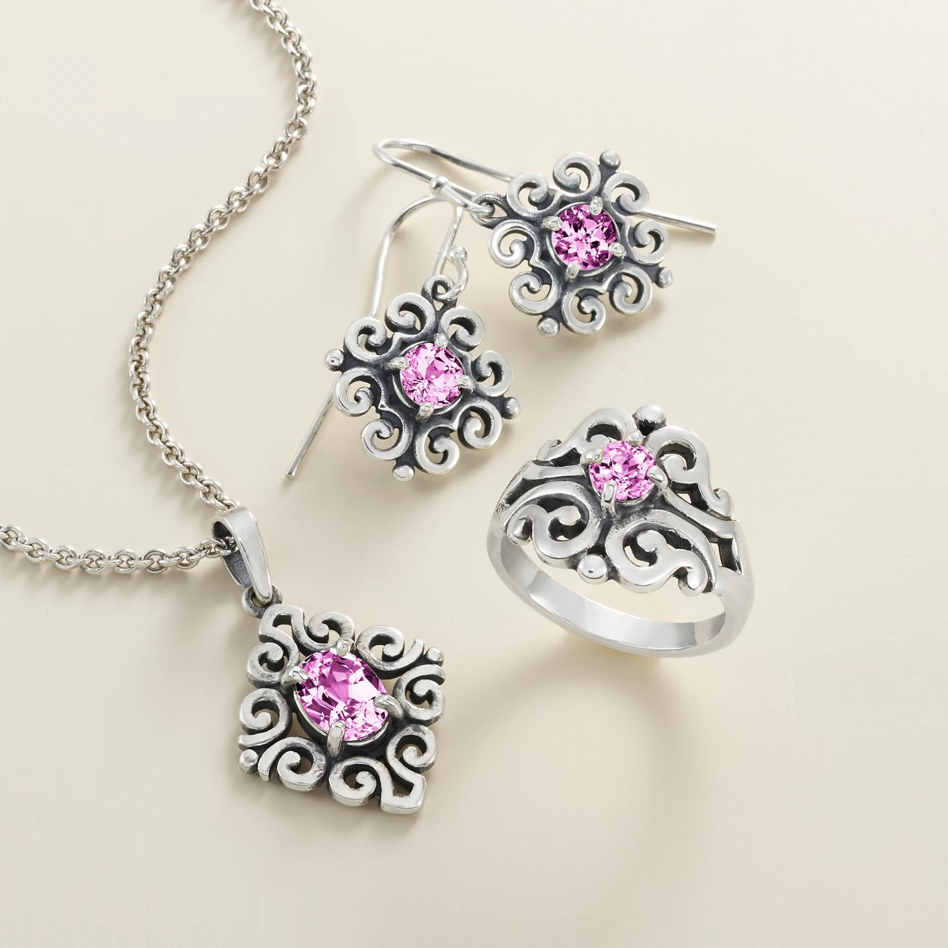 Spanish Lace Birthstone Pendant - Image 2